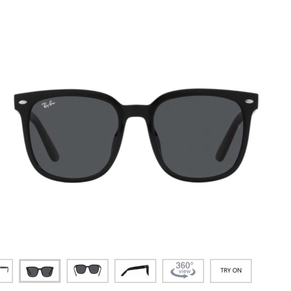 NEW Ray-Ban RB4401D black oversized sunglasses